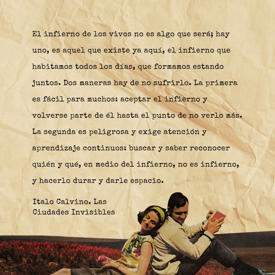 Frase de Italo Calvino - Quién no es infierno