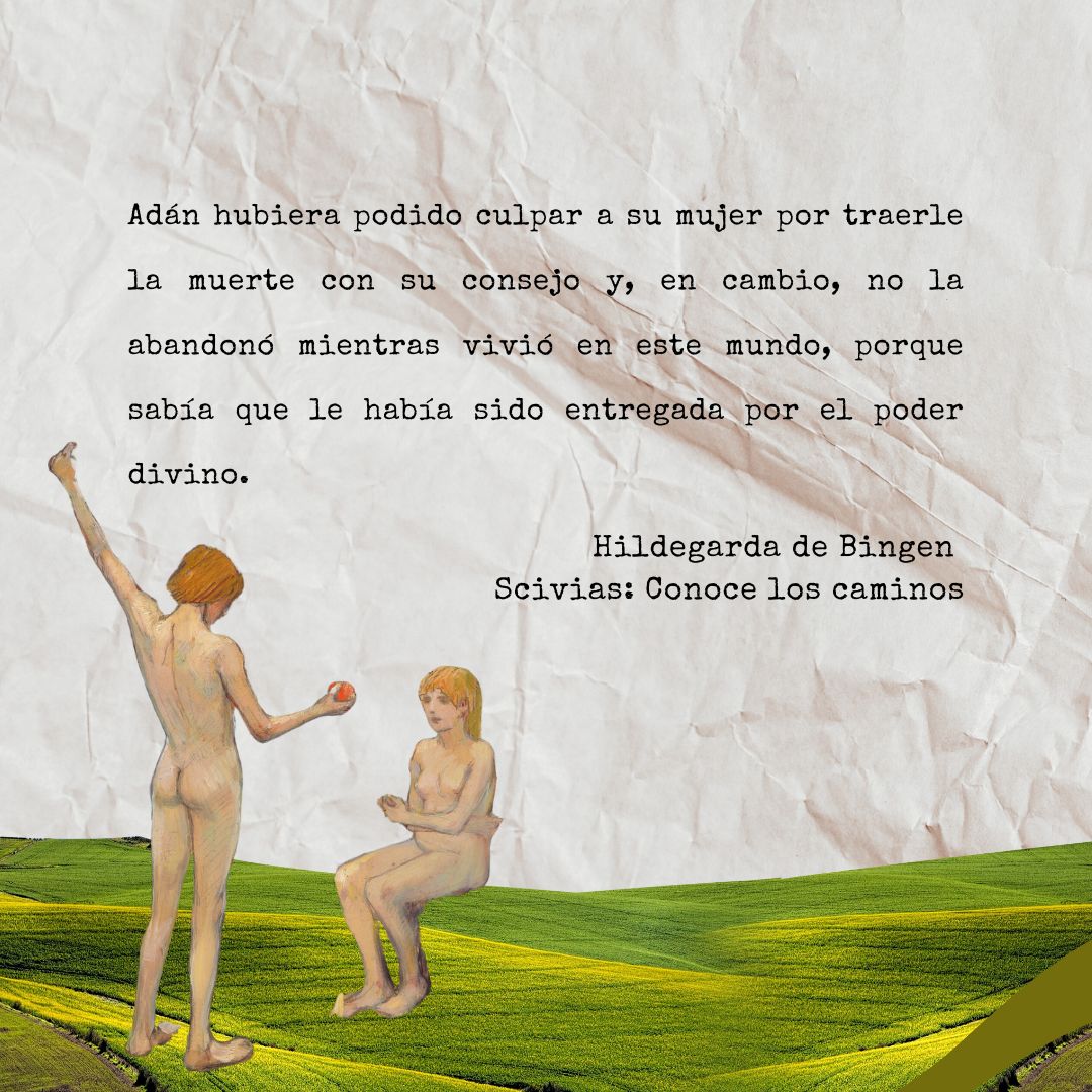 Frase de Hildegarda de Bingen sobre la pareja.