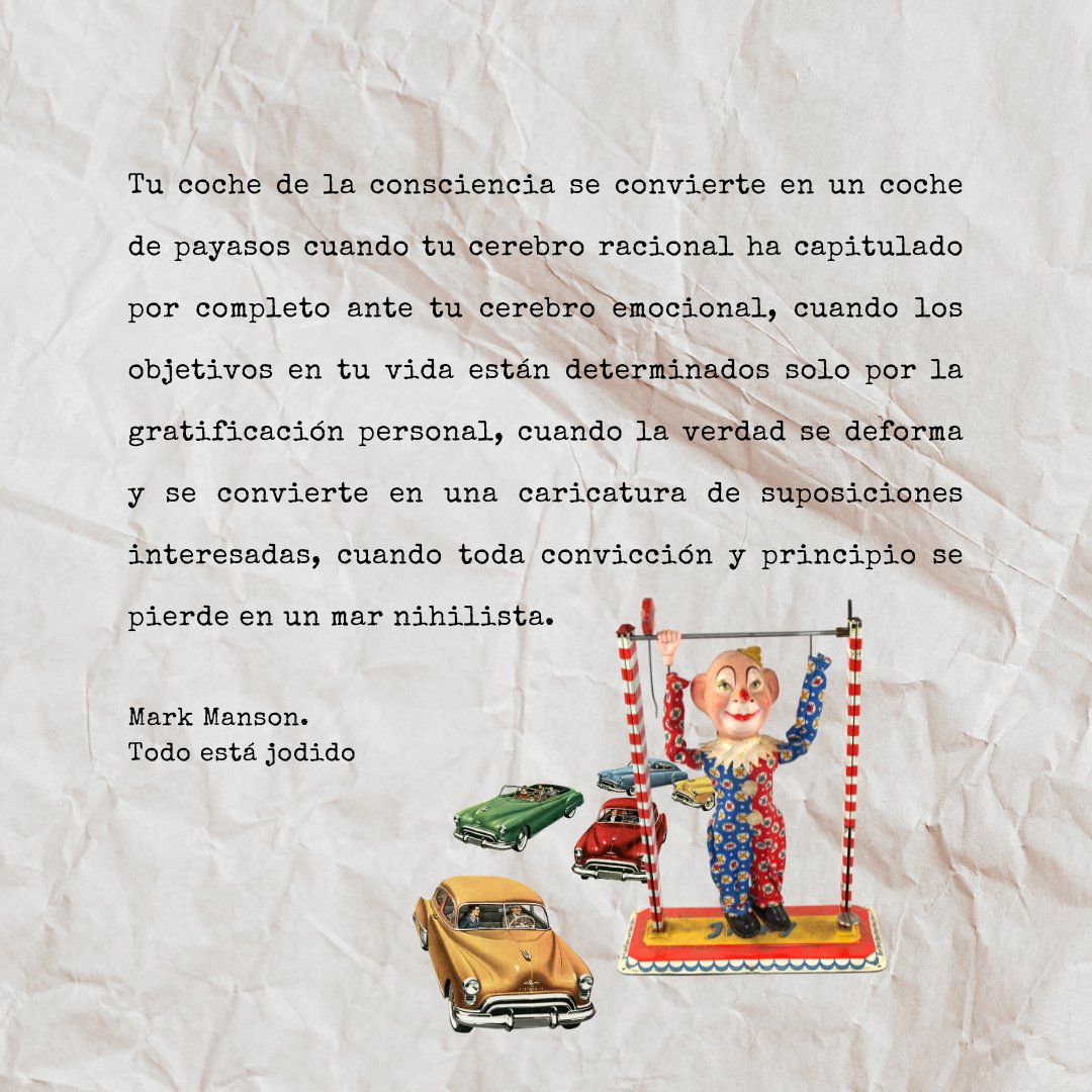 Frase de Mark Manson - El cerebro emocional