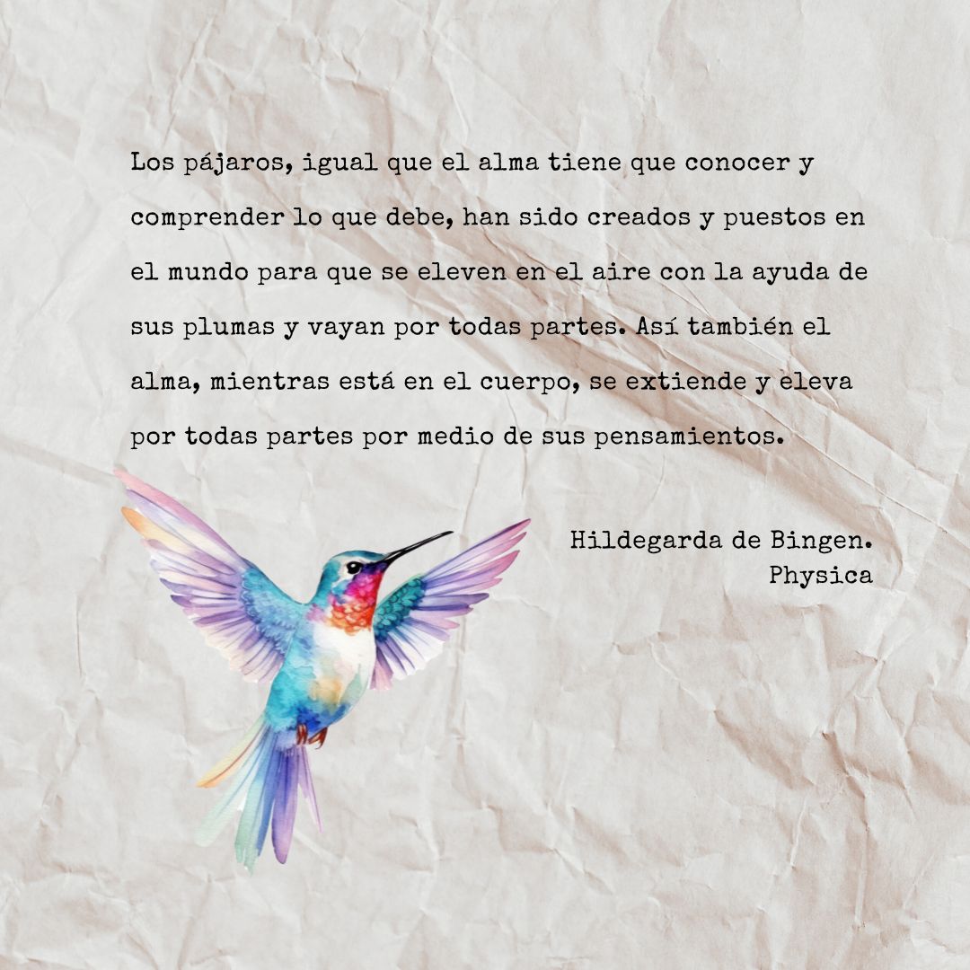Frase de Hildegarda de Bingen sobre el alma.