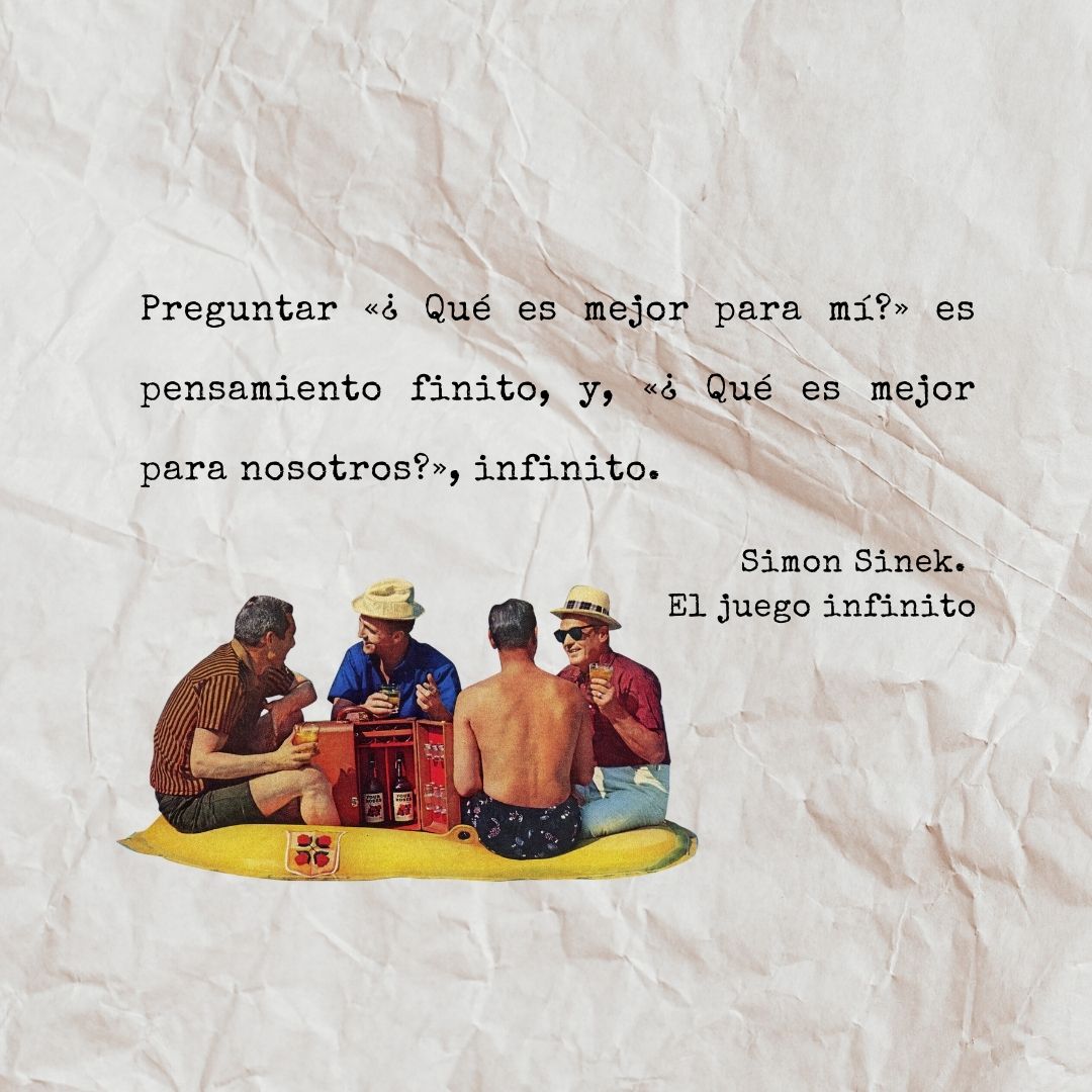 Frase de Simon Sinek - Pensamiento infinito