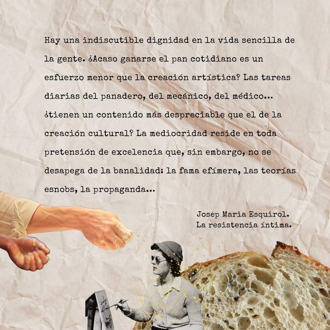Frase de Josep Maria Esquirol sobre la vida sencilla.